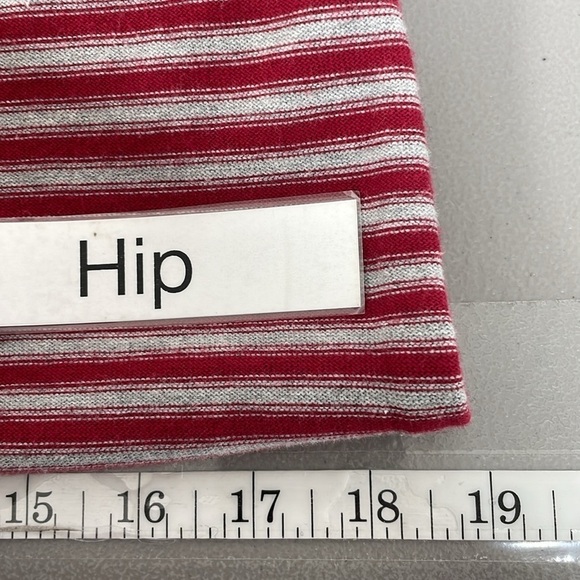 We The Free Dress Women's Small Red Grey Striped Short Sleeve T-Shirt - Picture 14 of 15